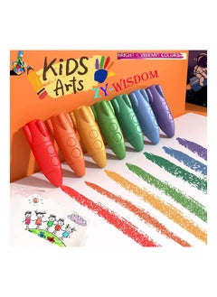 KASTWAVE KASTWAVE 12 Colors Space Rocket Crayon, Non-Toxic Crayons for kids, Easy To Grip Washable Kids Crayons, Safe Colouring Art school Supplies Gift Set For Babies And Children  - Image 3