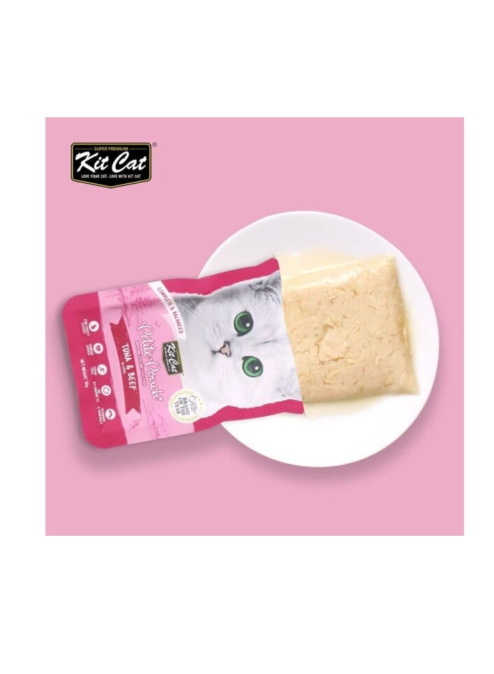 كيت كات عبوة من 24 قطعة من التونة الصغيرة ولحم البقر 24 × 70 جم - Image 2