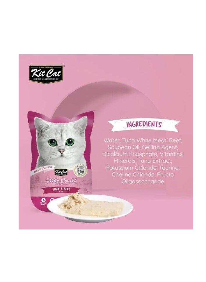 كيت كات عبوة من 24 قطعة من التونة الصغيرة ولحم البقر 24 × 70 جم - Image 3