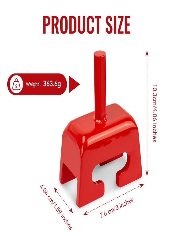 مثقاب تثبيت أرضي سريع، أداة تثبيت أرضي، أداة تثبيت سريعة لتثبيت أوتاد أرضية حلزونية شديدة التحمل في ثوانٍ - متعددة الوظائف لربط الكلاب، وتثبيت الأشجار، وتثبيت أوتاد الخيام اللولبية، أحمر - Image 2