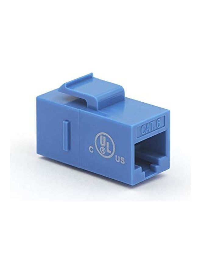 NIBEMINENT Keystone Coupler RJ45 Female to Ethernet Insert Jack UTP Network Inline Connector Pack Of 5 blue - Image 4