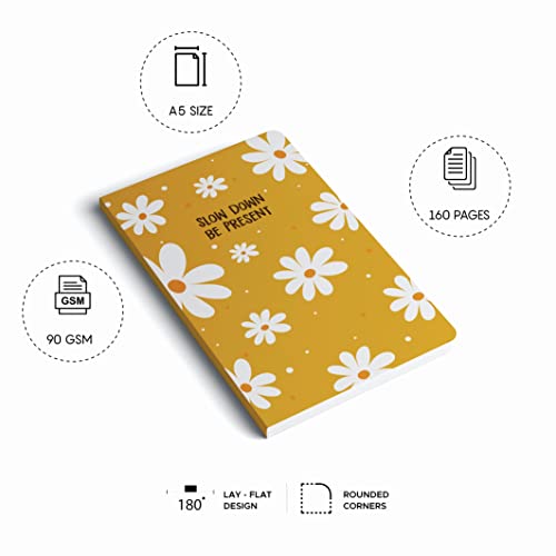 FACTOR NOTES A5 Notebook: Ruled | 90 GSM | 160 Pages (Daisy Days) - Image 3