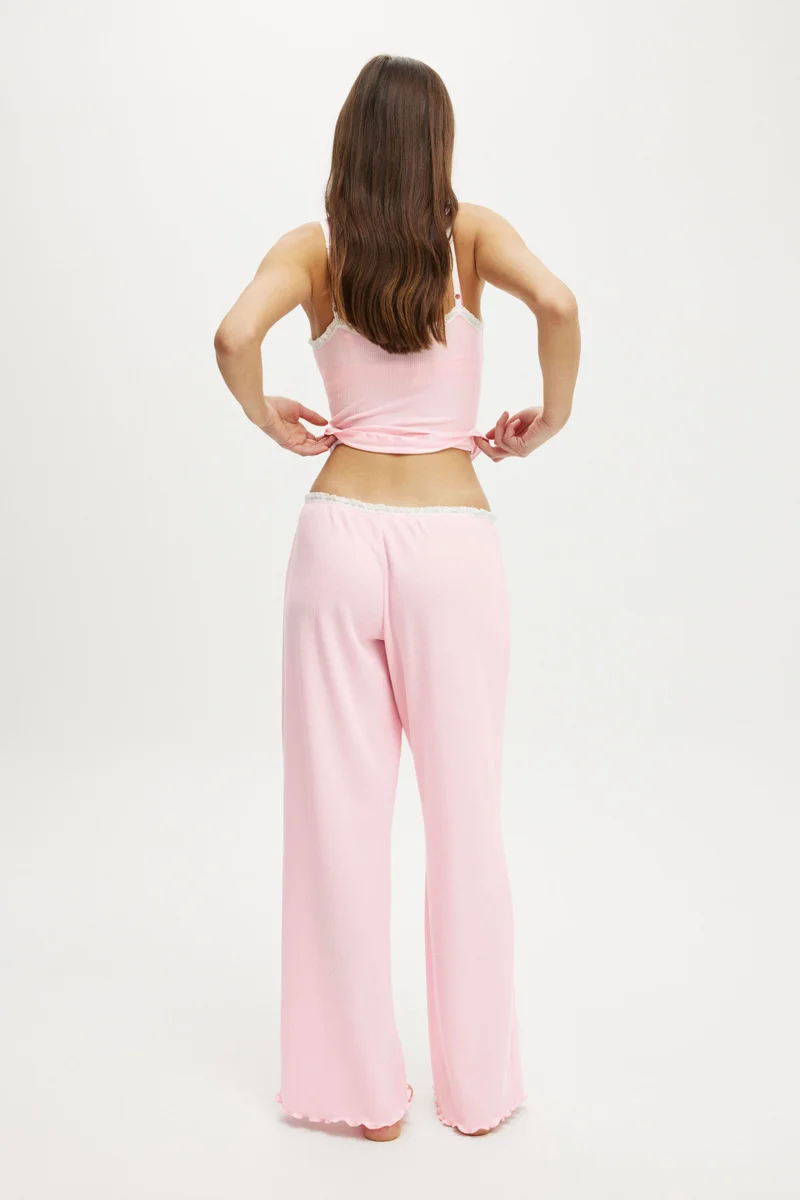 Body WAFFLE WIDE LEG PANT