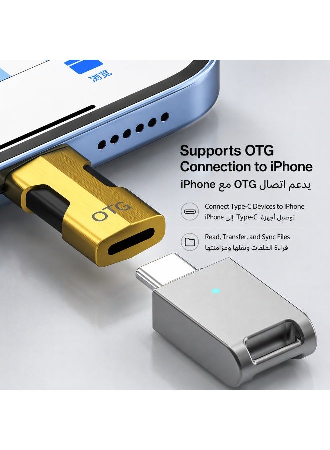 SIGood 2 PCS USB C Lightning Adapter with 30W PD Support and OTG, USB C Male to Lightning Female Converter for iPhone & iPad,Data and Audio Adapter Transfer Fast Charging (30W Charging + OTG) - Image 5