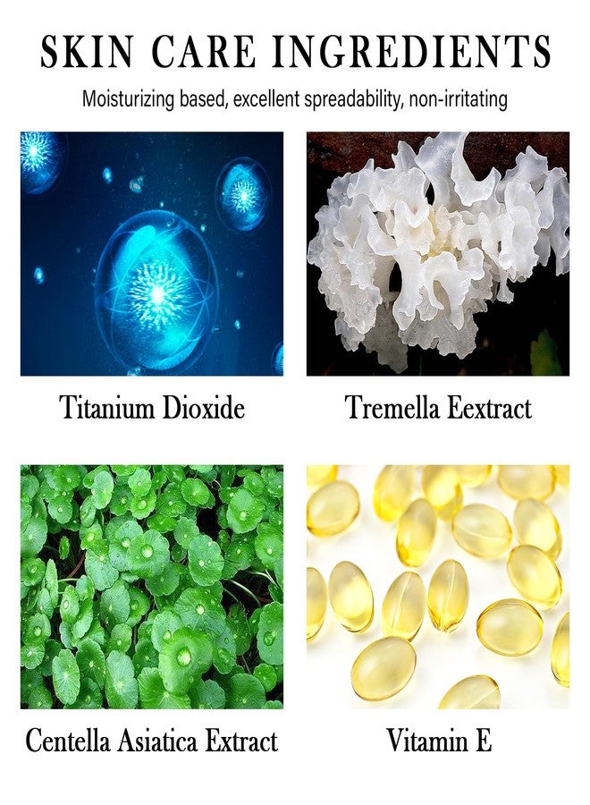 LZYLLS Mushroom Head Air Cushion CC Cream Foundation, 2PCS Full Coverage Concealer Foundation Face Makeup Set with Makeup Brush, Long-lasting Oil Control Moisturizing BB Cream, Even Skin Tone, Natural - Image 3