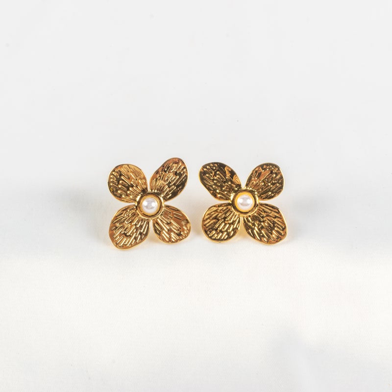 حلق أستانليس ستيل ذهبي - Image 1