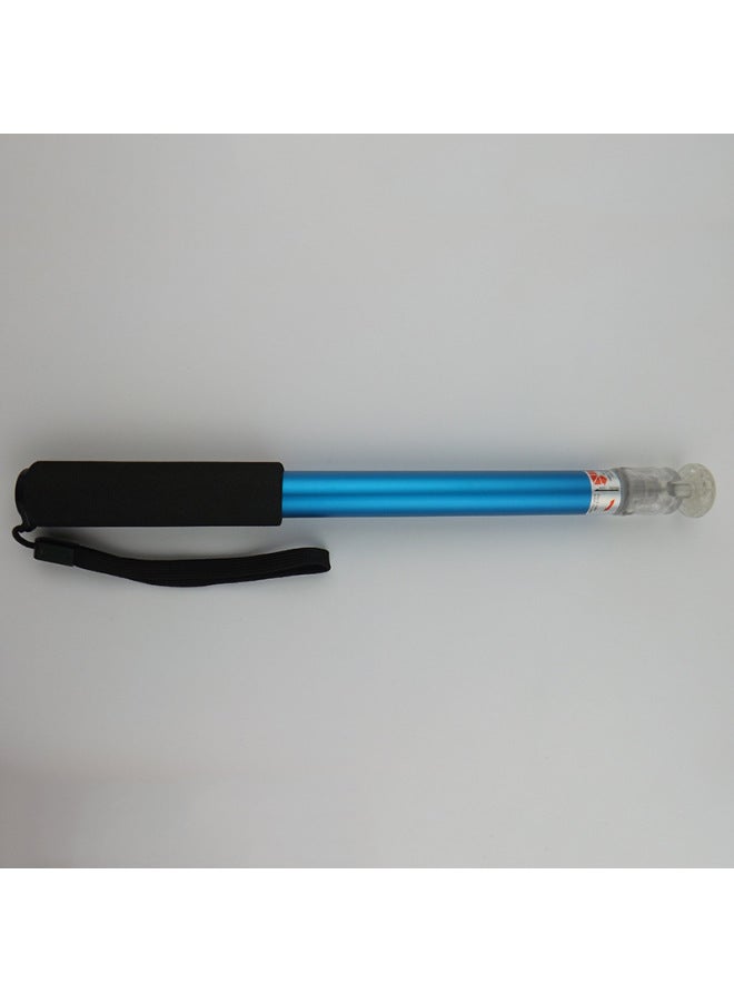 Aluminum Alloy Selfie Live Stick Smart Phone Digital Lazy Selfie Stick Bluetooth Telescopic Selfie Stick-Color:Blue  - Image 1