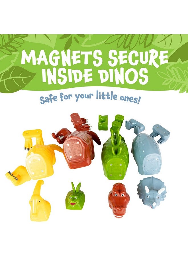 Popular Playthings Magnetic Mix or Match Dinosaurs Toy Play Set, 15 Pieces - Image 4