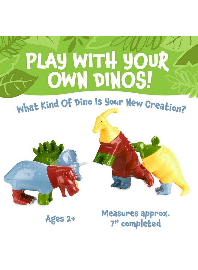 Popular Playthings Magnetic Mix or Match Dinosaurs Toy Play Set, 15 Pieces - Image 5