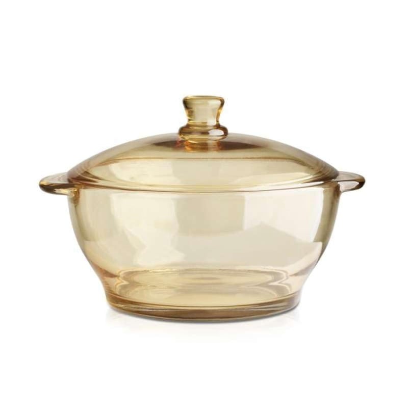 ‏Glass Soup Pot Steamer Microwave Heat-resista Multifunctional Glass Crystal ‏Can be used with Ovens, Microwaves, Freezers