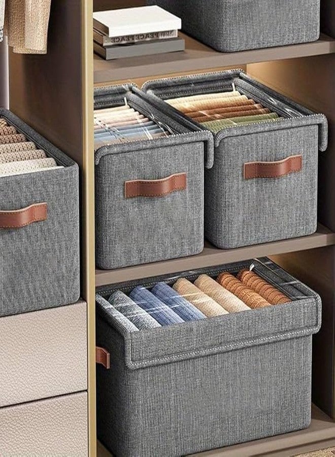 Calyrex 1pc Foldable Dust-Proof Clothing Storage Box For Home, Dormitory, With Steel Frame & Multi-Layer Design For Clothes, Pants, And Can Be Stacked - Image 5