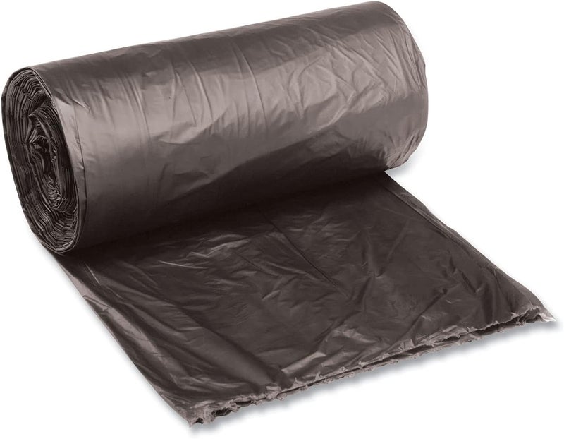 boardwalk Boardwalk H4823RKKR01 24 in x 23 in 10 gal 035 mil LowDensity Waste Can Liners  Black 500Carton  - Image 1
