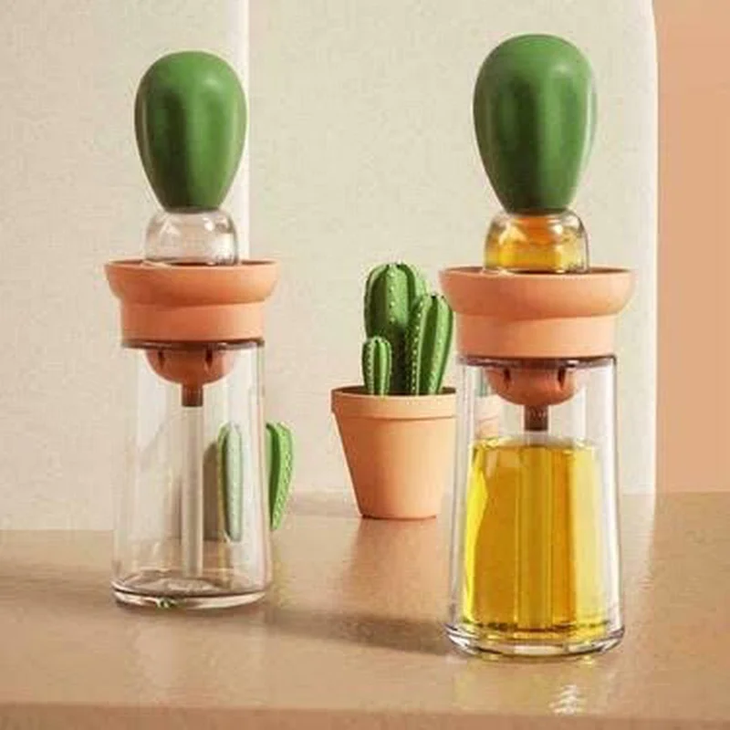 Hane216 Silicone Oil Sauce and Egg Brush with Chamber Oil Brush Silicone Oil Brush