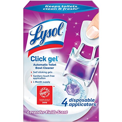 Lysol Click Gel Automatic Toilet Bowl Cleaner, Lavender, 4ct - Image 1