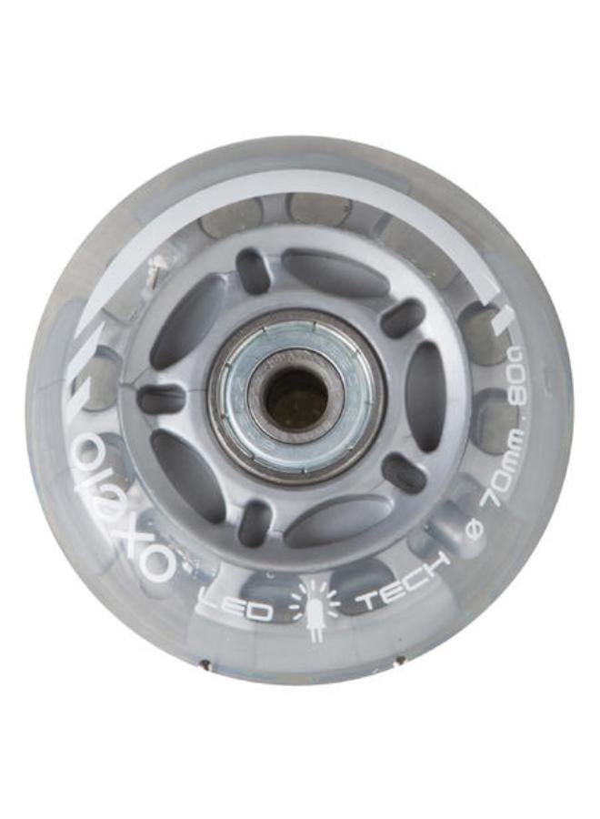 أوكسيلو عبوة من 2 عجلة لحذاء التزلج 70 ملم 82A برولمان بلي مضيئة للأطفال لموديل FIT3 - Image 3