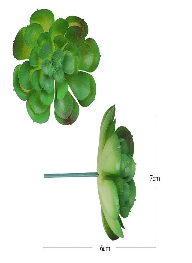 YSSZAM 5 Pcs Green Realistic Large Faux Succulents Set, Artificial Plants and Greenery Hanging Ornaments Fleshed Plant Textured for Home DIY Garden Wedding Party Outdoor and Indoor Decoration - Image 4