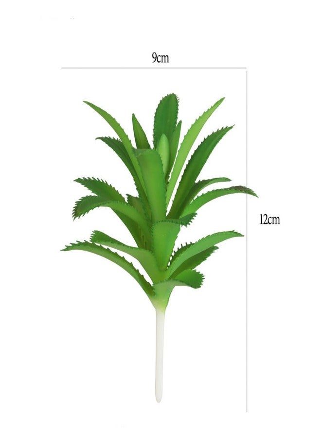 YSSZAM 5 Pcs Green Realistic Large Faux Succulents Set, Artificial Plants and Greenery Hanging Ornaments Fleshed Plant Textured for Home DIY Garden Wedding Party Outdoor and Indoor Decoration - Image 5