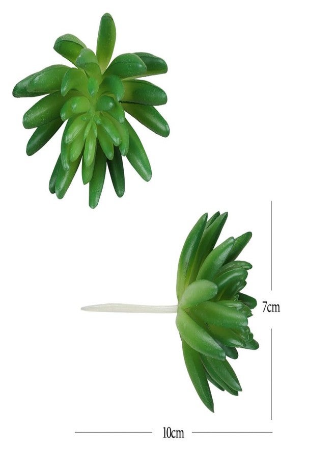 YSSZAM 5 Pcs Green Realistic Large Faux Succulents Set, Artificial Plants and Greenery Hanging Ornaments Fleshed Plant Textured for Home DIY Garden Wedding Party Outdoor and Indoor Decoration - Image 2