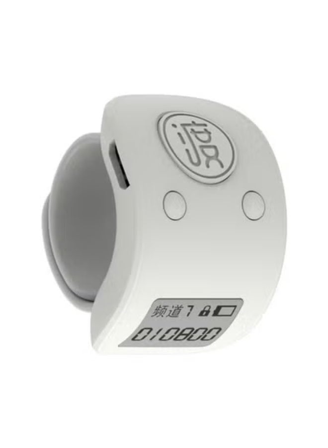 Mini Digital LCD Finger Ring Tally Counter with 9-Digit Display Rechargeable for Prayer and Counting