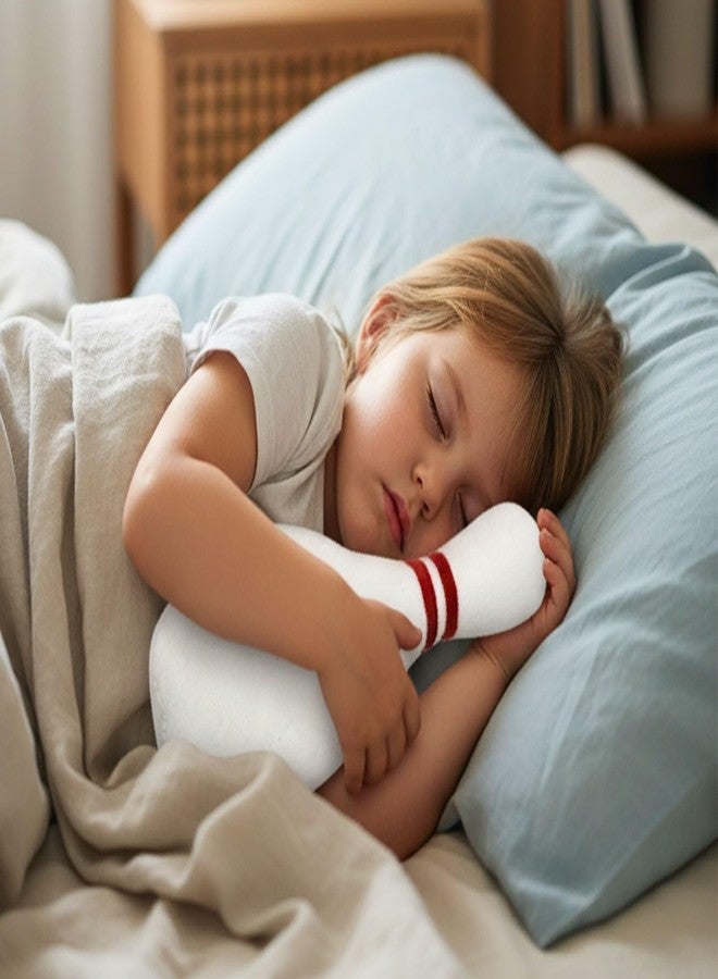 Tickles Bowling Pin Soft Stuffed Plush Cushion Sports Pillow for Kids Boys & Girls Birthday Gift Home Decor (Color: White Size: 30 cm) - Image 2