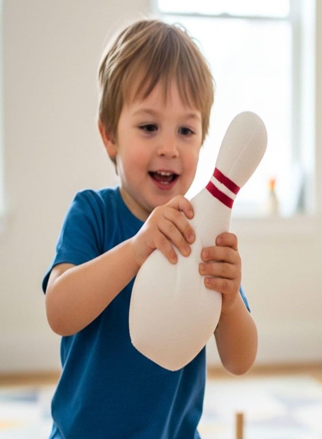 Tickles Bowling Pin Soft Stuffed Plush Cushion Sports Pillow for Kids Boys & Girls Birthday Gift Home Decor (Color: White Size: 30 cm) - Image 3