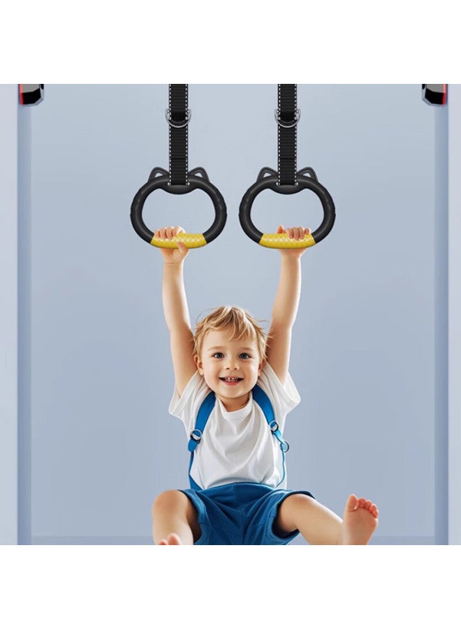 Tatanice Kids Fitness Gymnastic Rings Indoor Pull-Up Stretching Ring Home Exercise Equipment Toy Boys Birthday Gift - Image 2