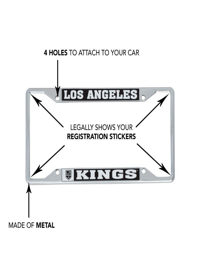 Desert Cactus Los Angeles LA Kings Car Accessories NHL Team National Hockey League Metal License Plate Frame and Tag Holder for Front or Rear of Car (Traditional) - Image 4