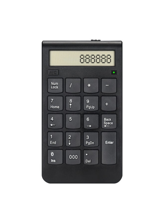 Wireless Charging Digital Keyboard Display Screen Computer Function Built-in Lithium Battery Accounting-Color:Black  - Image 1