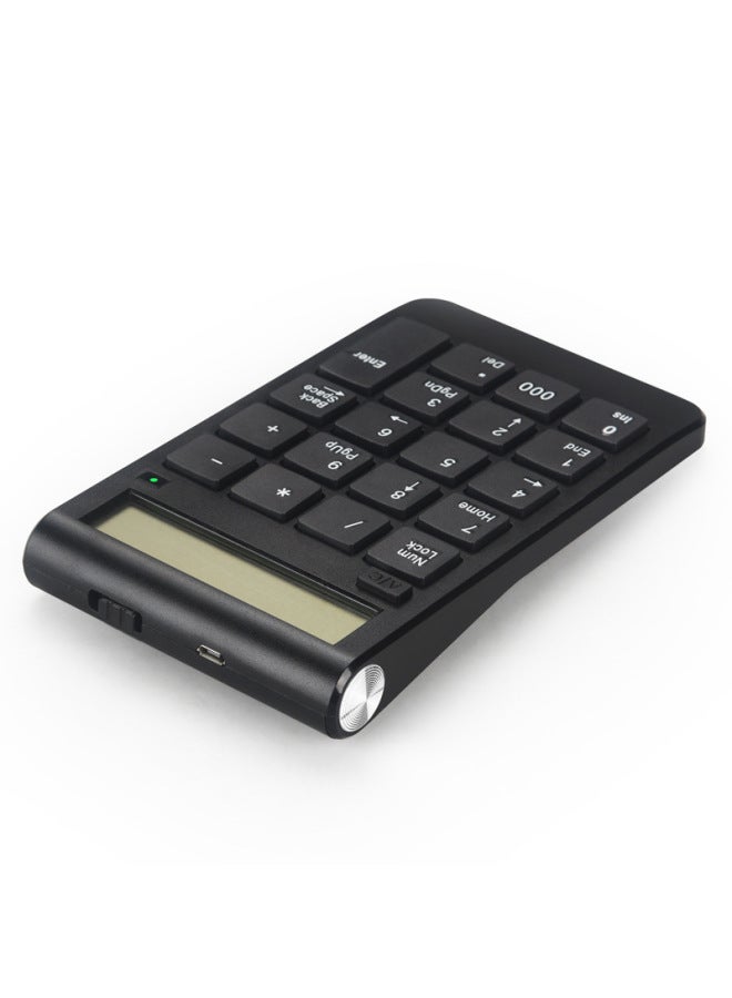 Wireless Charging Digital Keyboard Display Screen Computer Function Built-in Lithium Battery Accounting-Color:Black  - Image 5