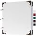potricher 10 x 10 Inch Leather Hardcover 80 Pages DIY Scrapbook Photo Album Blank Craft Paper Wedding Anniversary Family Photo Scrapbook Album White 10 x 10 Inch - Image 2