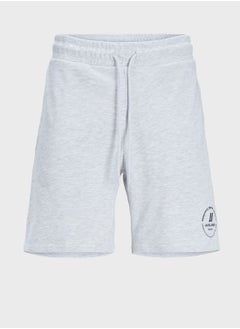 JACK & JONES Plus Size Logo Drawstring Sweat Shorts  - Image 1