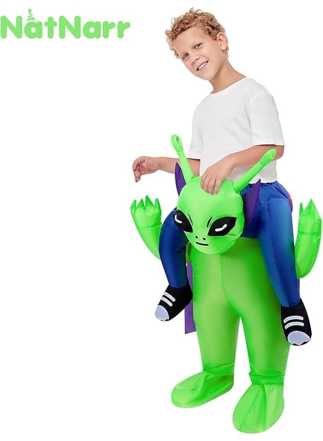 Inflatable Alien Costume For Kids/Teens, Halloween Blow up Costumes Ride On Alien Costume, Funny Cosplay Costumes for Kids Men Women - Image 3