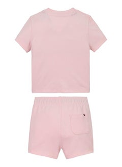 TOMMY HILFIGER Kids Monotype Crew Neck T-Shirt & Shorts Set  - Image 2