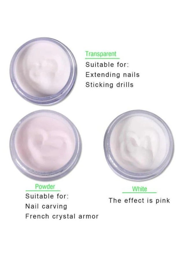 Lidan AP-1 White Acrylic Powder - 14g for Expert Nail Art - Image 3