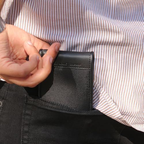 Nu Republic Triphop Voyager Vault Wallet for Men Leather Original| Premium Leather Wallet| 6 Card Slots | Slim & Easy to Fit| Compact and Travel Friendly Structure| Gift for Men - Black - Image 4