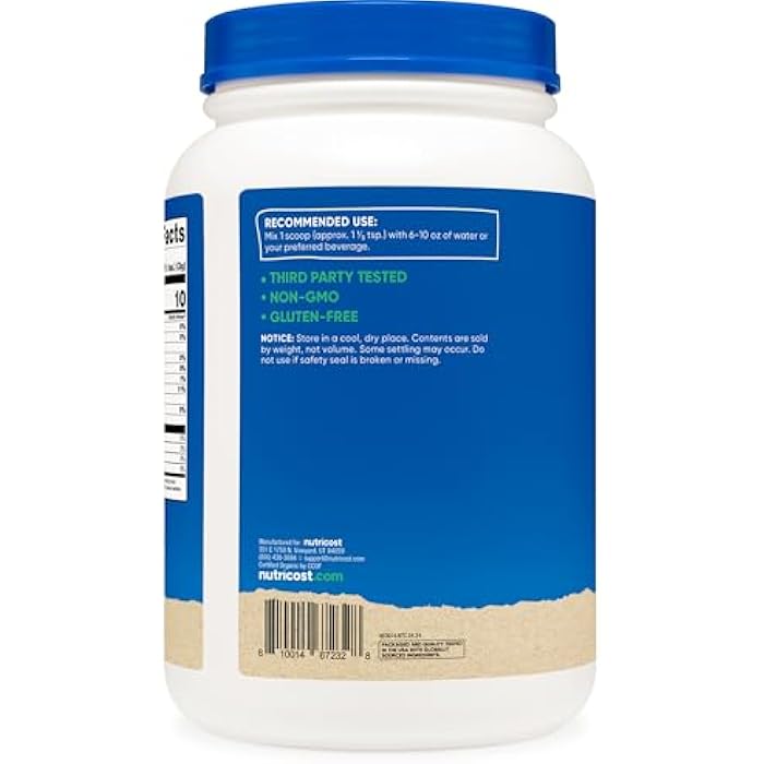 Nutricost Organic Acacia Fiber Powder (2 LB) - USDA Certified Organic, Non-GMO, Gluten Free - Image 5