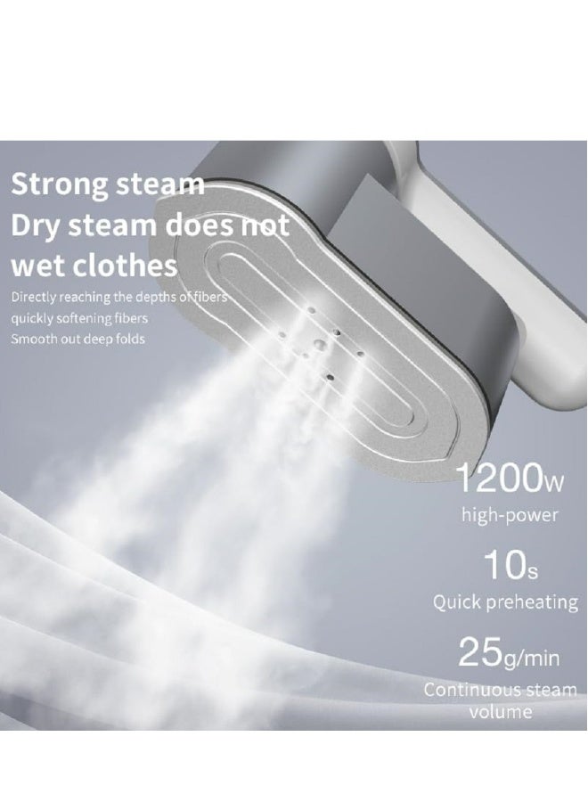 NIBEMINENT Steamer for Clothes Portable Mini-6 Intelligent Ironing Modes,LED Digital Display,Handheld Travel Clothes Steamer Iron,1200W High Power Steam Iron,for Home and Travel  - Image 5