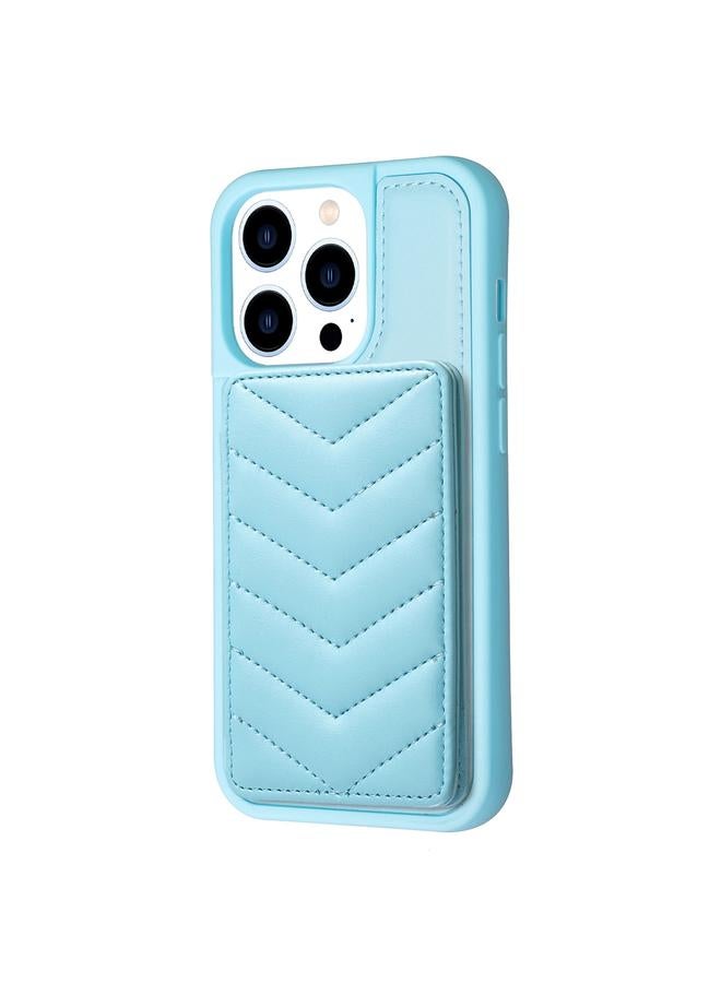 S-TOP Case For iPhone 13 Pro BF26 Wave Pattern Card Bag Holder Phone Case - Image 2