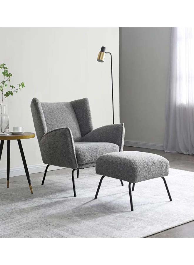 Al Home Grey Boucle Chair and Pouf Set Swedish Wood By Alhome - 110110763 80
Pouf : 55x85
Pouf 45 cm 