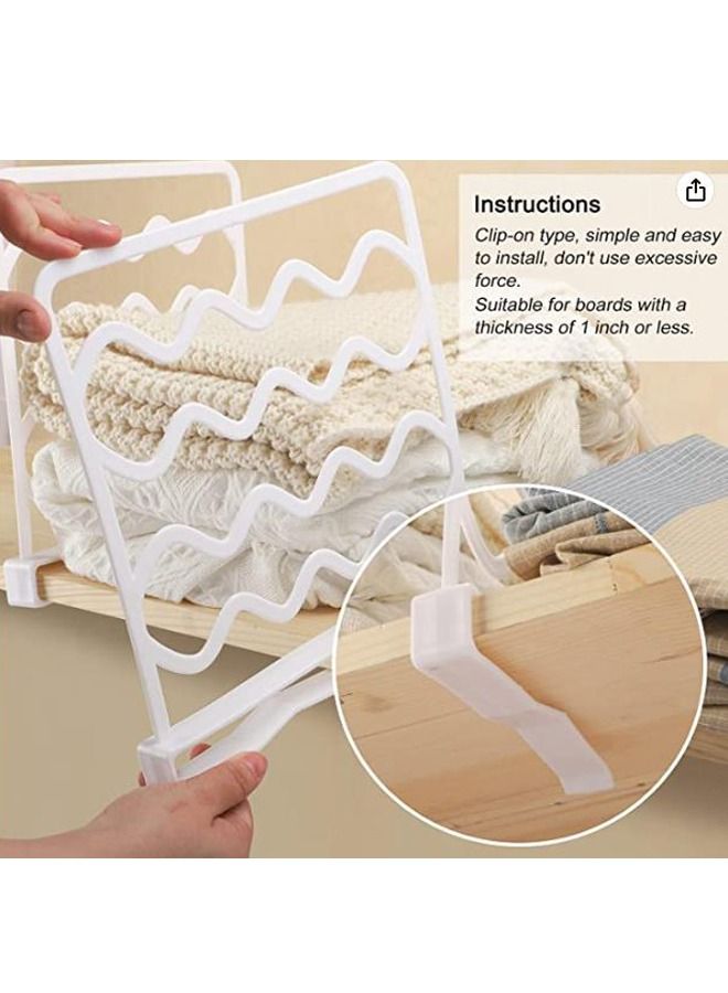 3pcs Closet Shelf Dividers Plastic Wire Dividers for Shelves in Closet for Storage and Organization Shelf Dividers for Wood Shelf