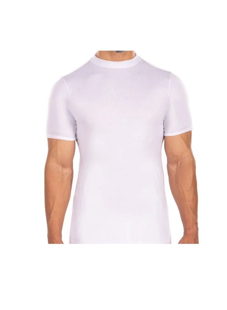 DROSH V Men’s White Cotton Inner – Soft Breathable Half Sleeve Inner - Image 1