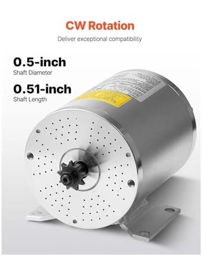 1800W 48V Brushless DC Motor 4500RPM Electric Engine For Go Kart - Image 4