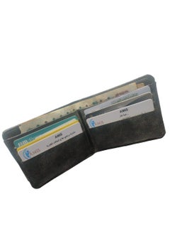 Generic Black Crushed Leather Wallet Modern Design Luxury Texture  - Image 3
