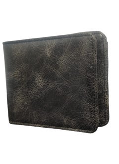 Generic Black Crushed Leather Wallet Modern Design Luxury Texture  - Image 2