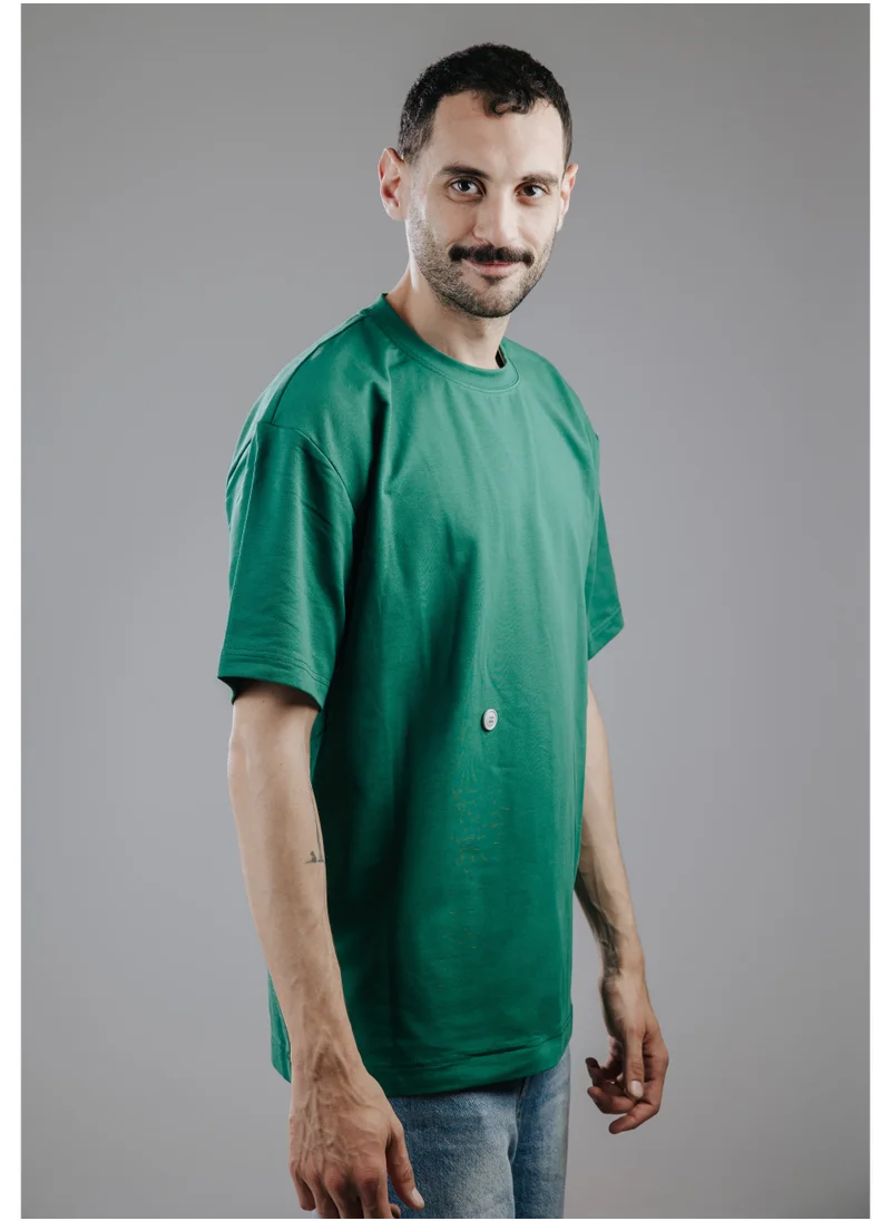 سناج فيس Snugface The Button Oversized Tshirts, Green, SF15-6GRN-S