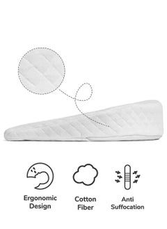 KASTWAVE Baby Wedge Pillow for Reflux Baby Sleep for Infant and Newborn Colic and Congestion, Universal Bassinet, Pram, Moses, Basket, Stroller, Crib, Cot Bed, with Removable Washable Cover  - Image 4