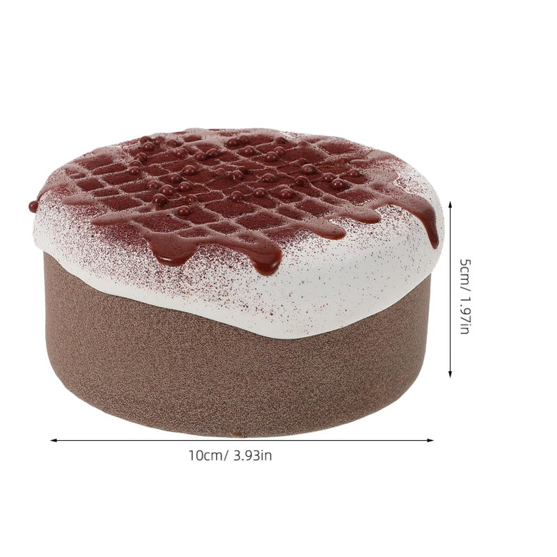Realistic Artificial Birthday Cake Model Lightweight Faux Dessert Display Prop For Photography Decor - Image 3