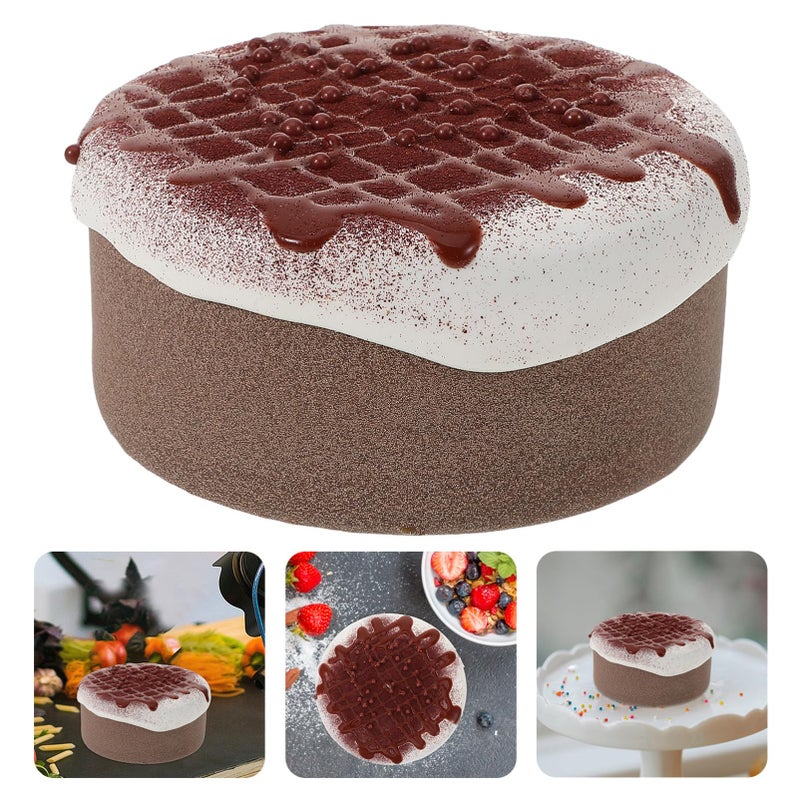 Realistic Artificial Birthday Cake Model Lightweight Faux Dessert Display Prop For Photography Decor - Image 4