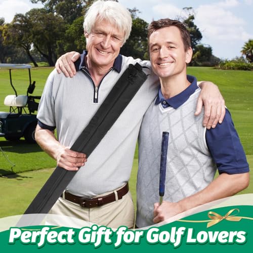 Acostop Upgraded Golf Beer Sleeve with 6 Ice Pucks-7 Cans Beer Cooler Sleeves for Golf Bags, Ideal Men's Gift for Golf Lovers (Black) - Image 2