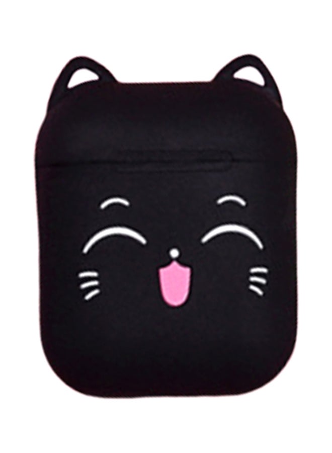 Cool Baby Cute Cat Wireless Apple AirPods Case Black - Image 1